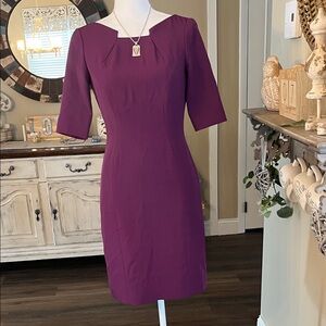 Chic Purple Midi Dress